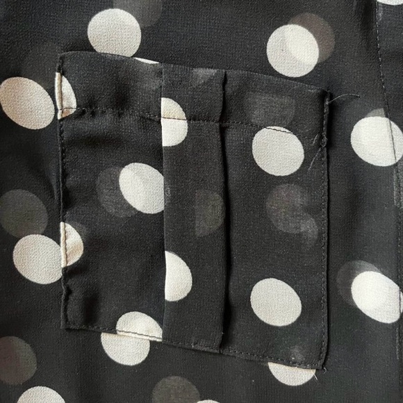 Polka dot chiffon blouse - Picture 2 of 10